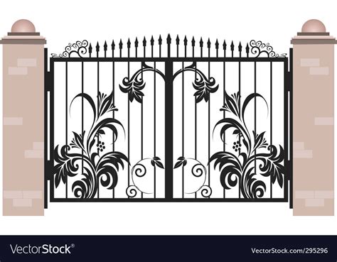 Gate Royalty Free Vector Image Vectorstock