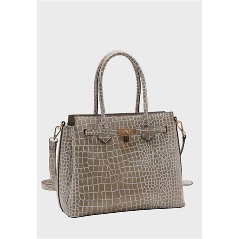 Bolsa Feminina Chenson Croco Elegance Satchel Submarino