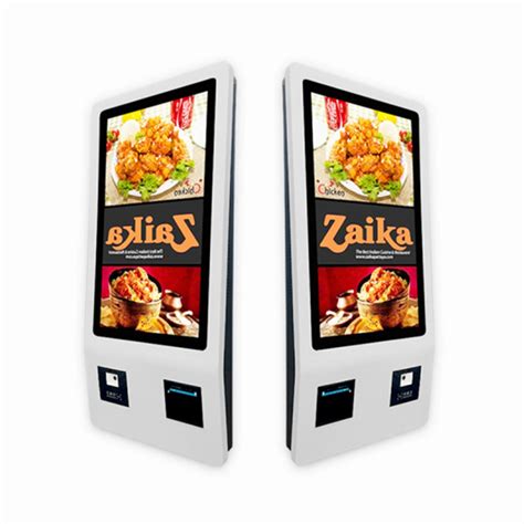 Ticket Vending Machine Ordering Kiosk Fast Food Restaurant Wall