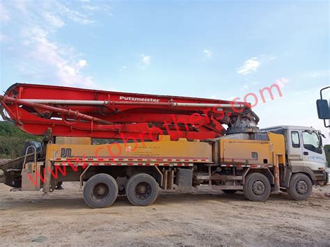 Second Hand Putzmeister 46m Used Concrete Pump Truck China Concrete