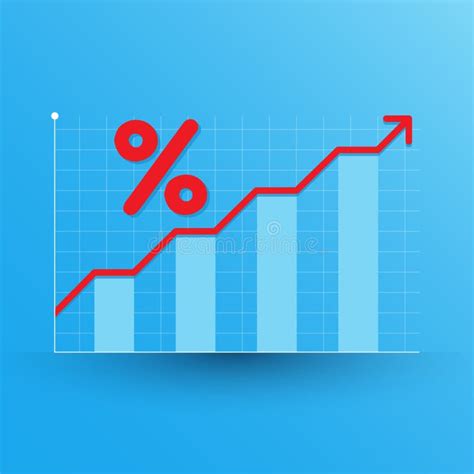 Gráfico Se Movendo Para Cima Significando Crescimento E Aumento Do