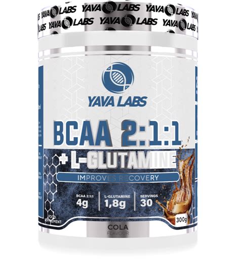 Yava Labs BCAA 2 1 1 L Glutamine Cola 300g Protein Malta