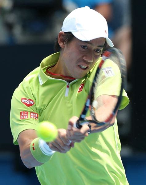 全豪オープン男子シングルス1回戦で：男子テニス 錦織圭 2015 写真特集：時事ドットコム