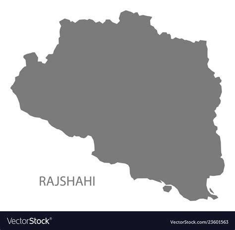 Rajshahi Bangladesh Map Grey Royalty Free Vector Image