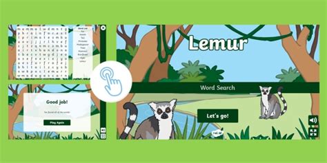 Lemur Word Search Teacher Made