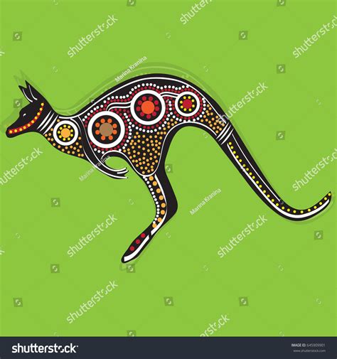 Kangaroo Animal Symbol Australia Stock Vector (Royalty Free) 645909901 ...