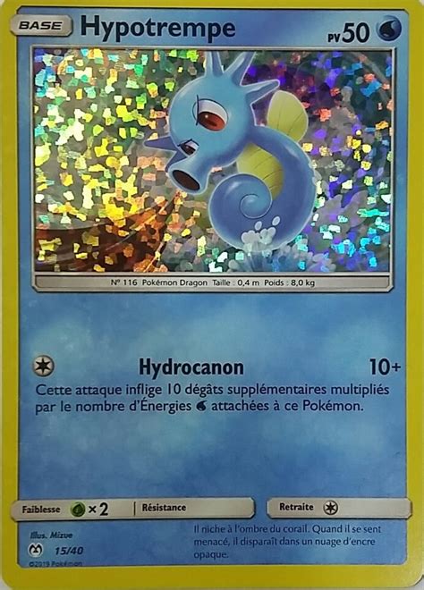 Hypotrempe Holographique Carte Pokémon 1540 Promo 2019