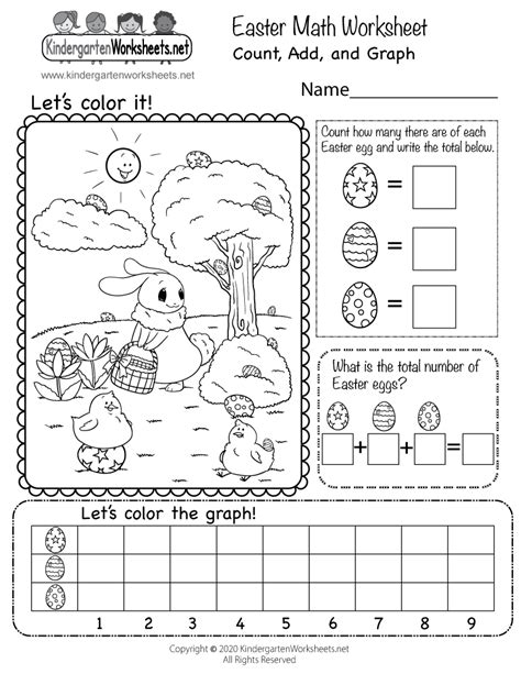 Easter Math Activity Sheets