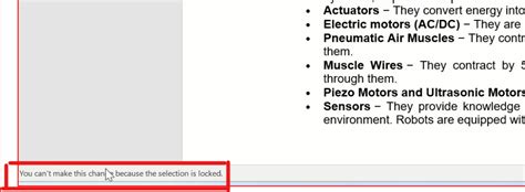 How To Fix You Can T Make This Change The Selection Is Locked Ms Word