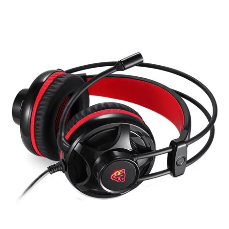 Headset Gamer Motospeed H11 Led Vermelho 5 1 Drivers 40mm P2 Preto