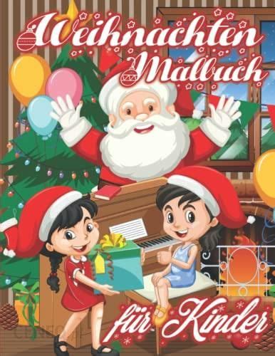 Weihnachten Malbuch für Kinder Mit Hirschen Weihnachtsbäumen