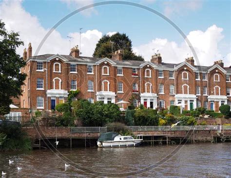 Image Of Houses Along The River Dee At Chester Kd Picxy