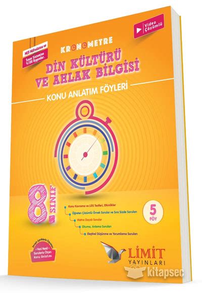 LGS 8 Sınıf Kronometre Din Kültürü ve Ahlak Bilgisi Konu Anlatım