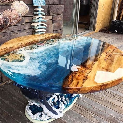 Epoxy Resin 💎 Tutorials 💎 Tips On Instagram “this Table Looks Stunning 😍 Rate 1 10 This Design