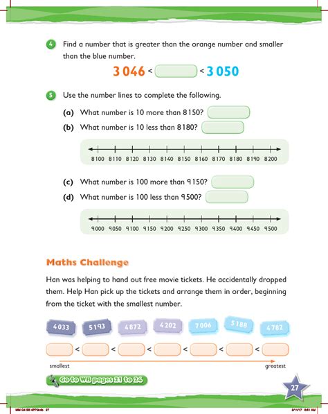 Max Maths Year 4 Practice Comparing And Ordering Numbers Up To 10000