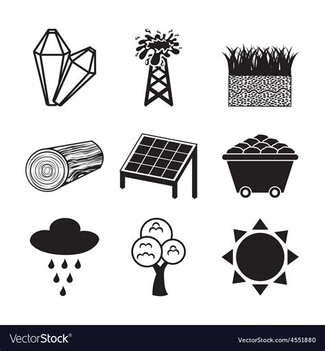 Natural resources Royalty Free Vector Image - VectorStock