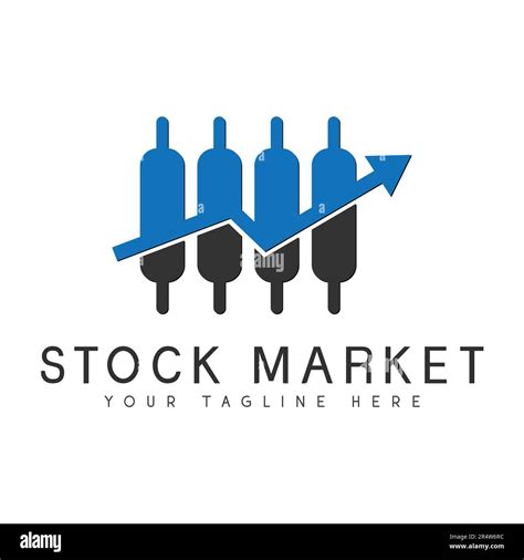 Stock Market Logo Design Financial Graph Logotype Trading Stock Vector Image And Art Alamy