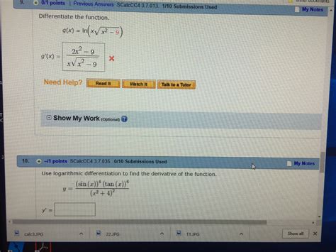 Solved 0 1 Points L Previous Answers SCalcCC437013 1110 Chegg