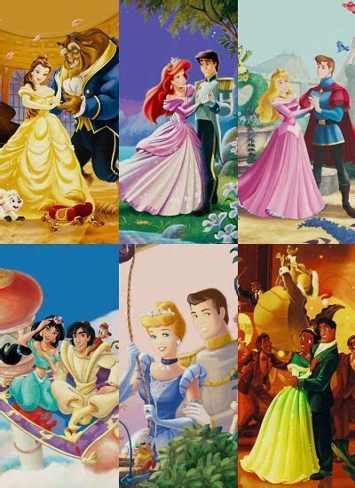 Principes E Princesas Disney - Las Princesas y Sus Principes | Princesas disney dibujos, Fotos de ...