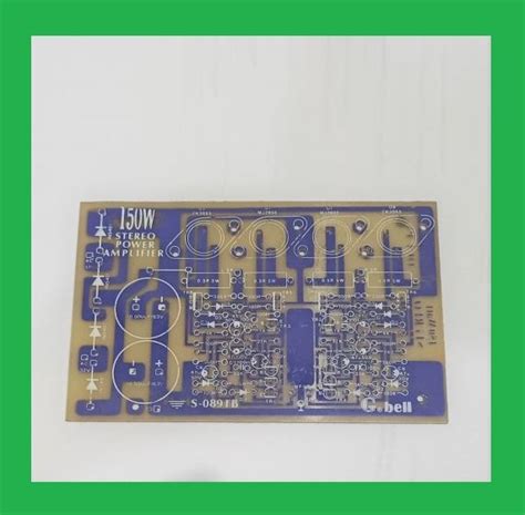 Jual PCB Fiber 150W OCL Stereo Power Amplifier G Bell S089FB Di Lapak