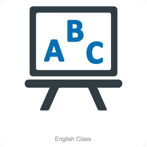 English class and education icon concept 26453636 Vector Art at Vecteezy