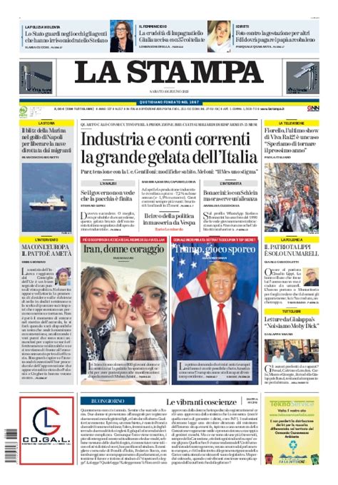 Massimo Giannini On Twitter Rt Lastampa Buongiorno Ecco La Prima