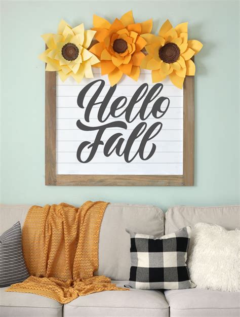 Giant Paper Sunflowers Tutorial Svg Cut Files And Printable Template Artofit