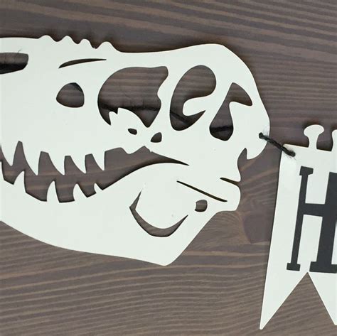 Dinosaur Fossil Banner Dinosaur Party Jurassic World Banner Jurassic Park Etsy Dinosaur