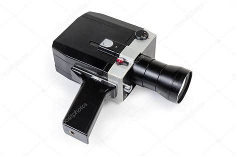 Antigua cámara de película amateur de formato Super 8mm alimentada por