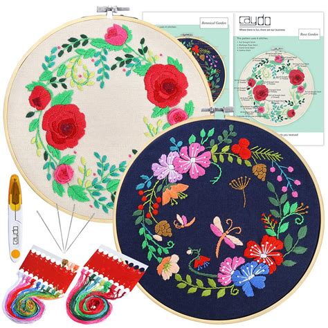 Buy Caydo Sets Full Range Of Embroidery Starter Kit With Pattern And