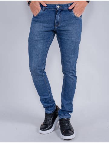 Calça Jeans Atacado Reta Masculina Revanche Felix Azul Roupas Atacado