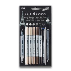 Copic Ciao Marker Set Warm Gray Tones Pack Of Multiliner