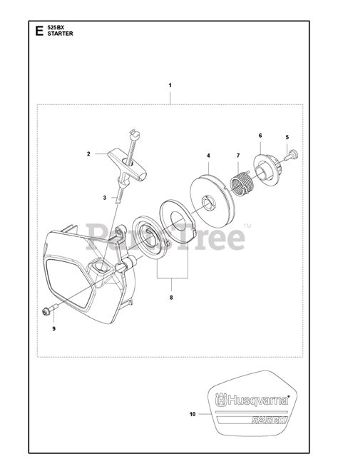 Husqvarna 525 Bx Husqvarna Handheld Blower Original Starter Parts Lookup With Diagrams