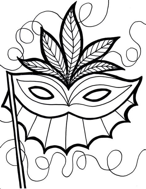 Free Printable Mardi Gras Coloring Pages