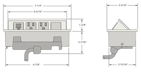 Nacre In Surface Power Data Grommet Port