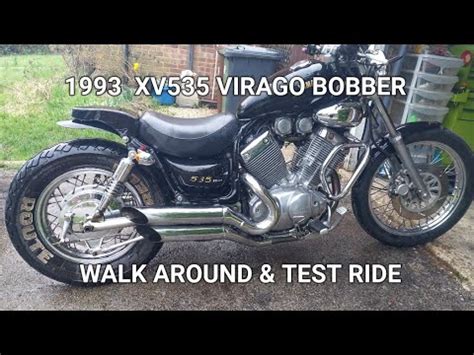 Yamaha Xv Virago Bobber First Walk Around Test Ride Youtube