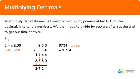 Multiplying Decimals Gcse Maths Steps Examples Worksheet