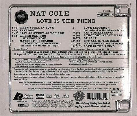 Love Is The Things Nat King Cole Nat King Cole