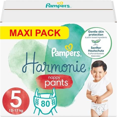 PAMPERS PANTS TAILLE 5 HARMONIE COUCHES CULOTTES 80 COUCHES 12 17 Kg