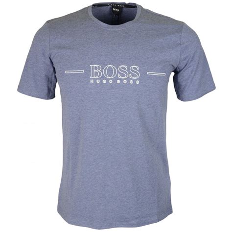 Hugo Boss Rn Urban Cotton Slim Fit Blue T Shirt Clothing From N