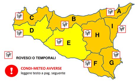 Maltempo In Sicilia Arriva L Allerta Arancione In Gran Parte Dell