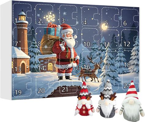 Amazon Calendario De Adviento De Gnomos De Navidad