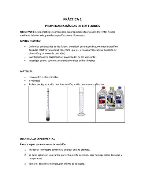 P Mf Mec Nica De Fluidos Prctica Propiedades Bsicas De Los