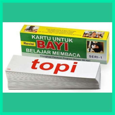 Jual Flash Card Bayi Belajar Membaca Seri 1 Kartu Baca Belajar