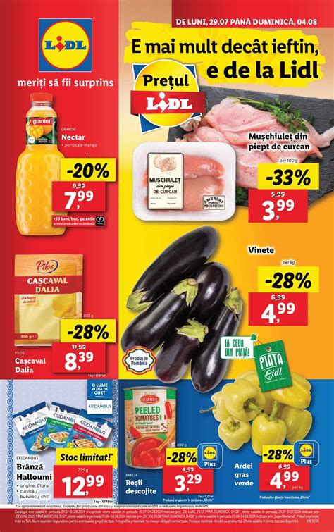 Catalog Lidl Iulie August Oferte Revista Lidl