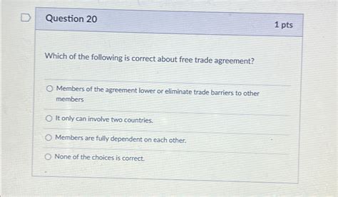 Solved Question 201 ﻿ptswhich Of The Following Is Correct