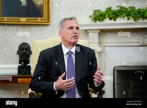 House Speaker Kevin Mccarthy Of Calif Speaks As He Meets With President Joe Biden To Discuss