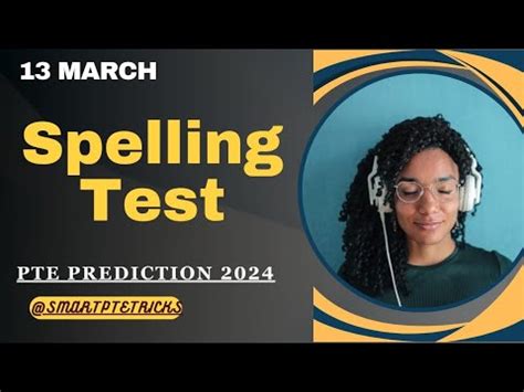 Pte Spellings Test March Most Important Spellings Youtube