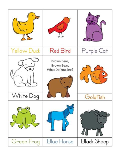 Brown Bear Brown Bear Printable Worksheets Peggy Worksheets