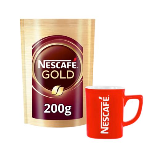 Nescafe Gold Kahve Eko Paket 200 Gr Nescafe Kahve Fincanı Kırmızı